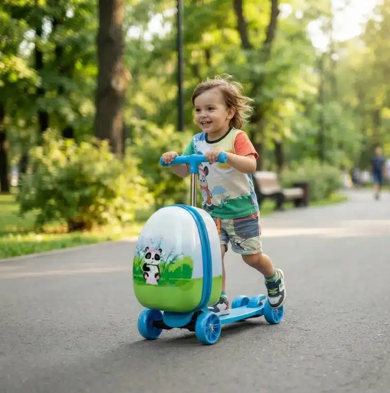 Patineta Scooter Niños Con Maleta Plegable 3 Ruedas - Imagen 7