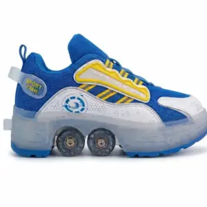 tenis con ruedas azul