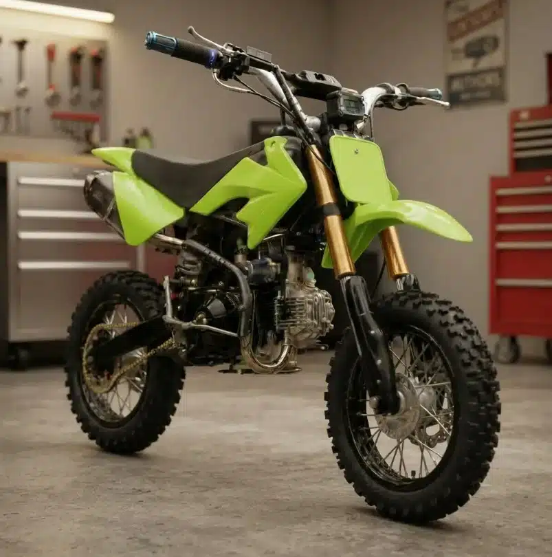 Moto A Gasolina Para Niños 110 Cc Cuatro Tiempos M1 Pro Verde - Imagen 4