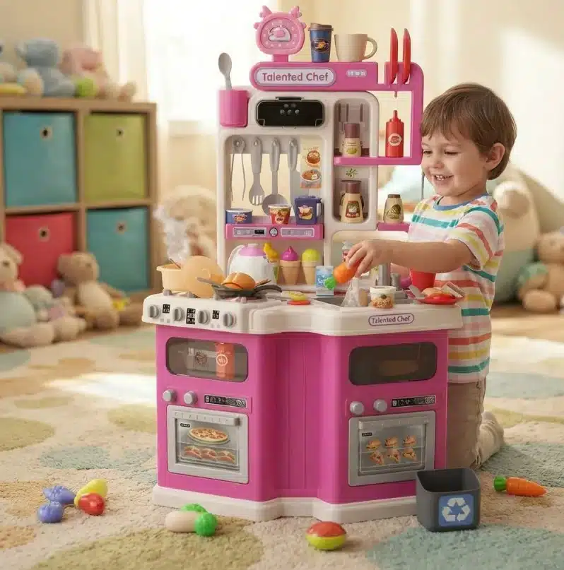 Cocina De Juguete Interactiva 113 Piezas Con Luz Y Sonido - Imagen 2