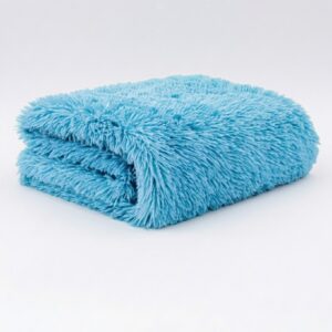 Cobija Manta Fluffy Doble Faz Térmica Peluda Azul