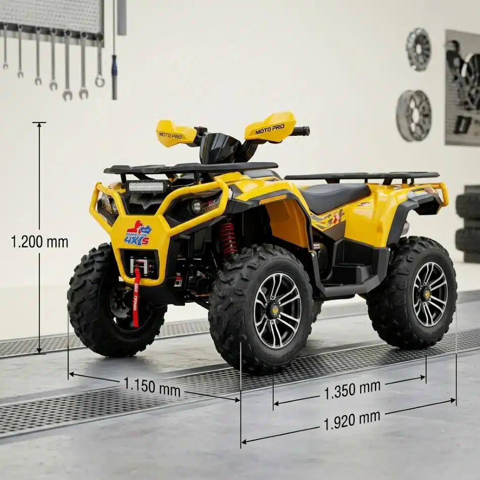 Cuatrimoto FG Wolf Pro 200 cc Con Winche Amarilla Con Negro - Imagen 4