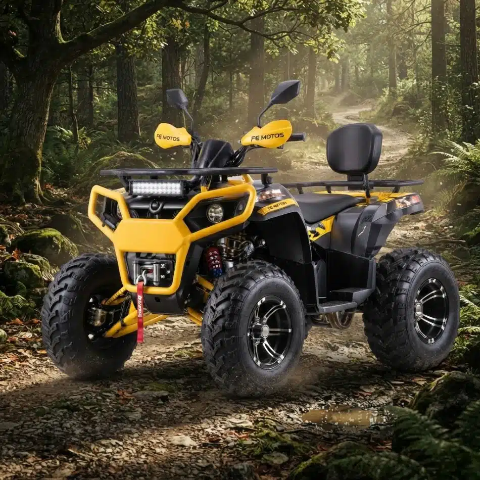 Cuatrimoto FG Wolf Pro 200 cc Con Winche Amarilla Con Negro - Imagen 3
