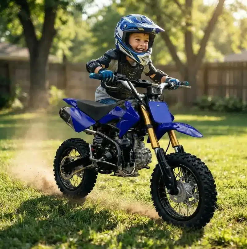 Moto A Gasolina Para Niños 110 Cc Cuatro Tiempos M1 Pro Azul - Imagen 3