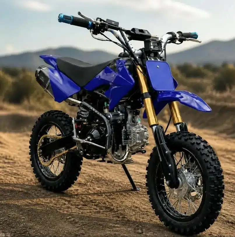 Moto A Gasolina Para Niños 110 Cc Cuatro Tiempos M1 Pro Azul - Imagen 4