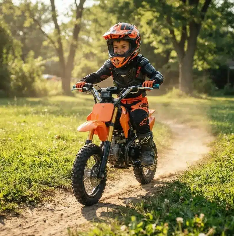 Moto A Gasolina Para Niños 110 Cc Cuatro Tiempos M1 Pro Naranja - Imagen 3