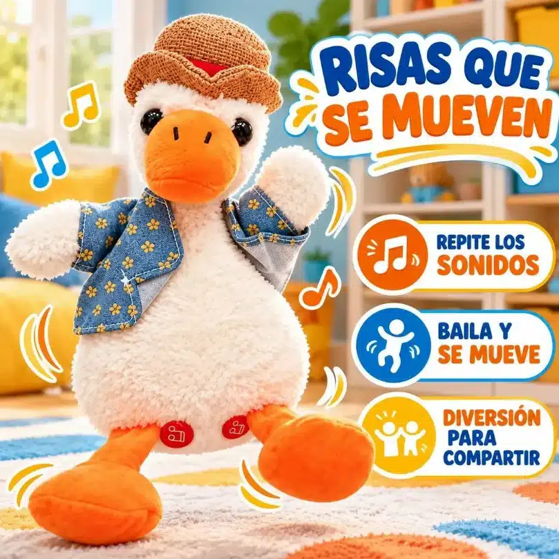 Pato Que Repite Lo Que Dices Bailarín Con Melodías Divertido - Imagen 5