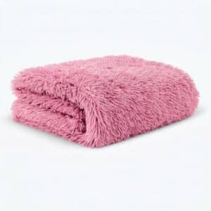 Cobija Manta Fluffy Doble Faz Térmica Peluda Rosa