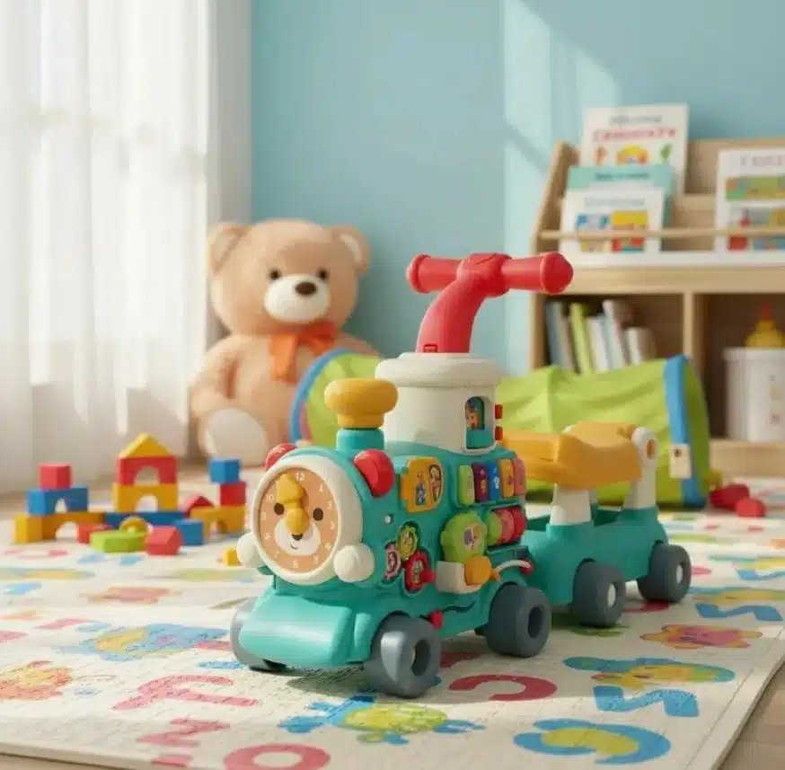 Tren Caminador Didáctico Con Luces Y Sonidos 3 En 1 Bebes - Imagen 5
